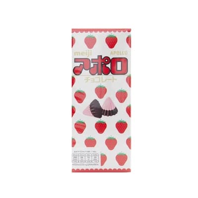Meiji Apollo Strawberry Flavor Confectionery 46G.