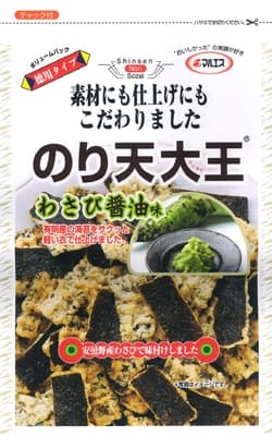 Maruesu Noriten Daio Wasabi Soy Sauce Flavor 91G.