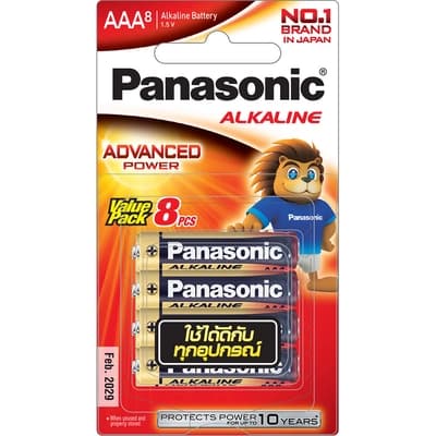 Panasonic Alkaline AAA Pack 8
