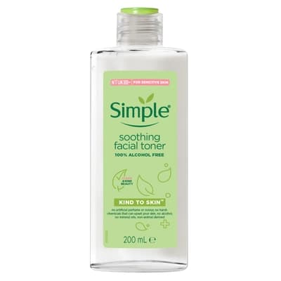 Simple Kind To Skin Soothing Facial Toner 200ML.