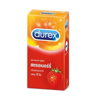 Durex Strawberry Condoms 12PCS.