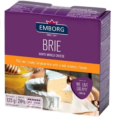 Emborg Brie Cheese 125G.