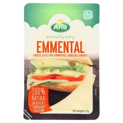 Arla Emmental Cheese 150G.