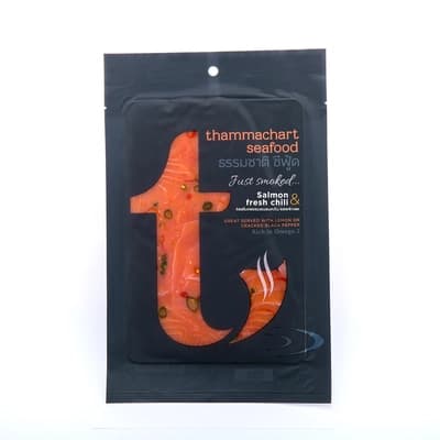 จัสสโมค แซลมอนรมควันพริกสด 80ก.