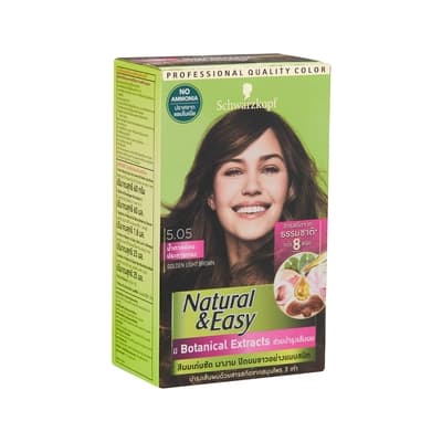 Schwarzkopf Natural & Easy Golden Light Brown Hair Color No.5.05 60ML.