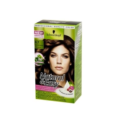 Schwarzkopf Natural & Easy Medium Brown Hair Color No4.7 60ML.