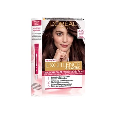 Loreal Paris Excellence Creme Color No.4.15 Frosted Brown 172ML.