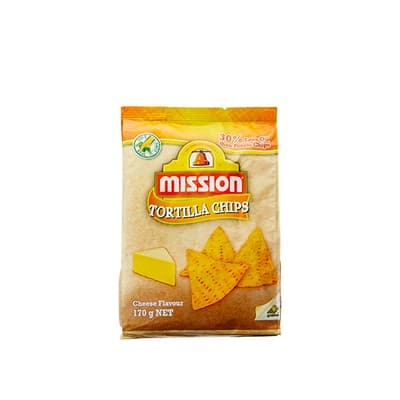 Mission Tortilla Chips Cheese Flavour 170G.