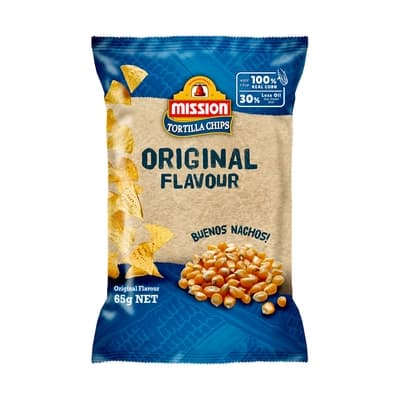 Mission Corn Chips Original 65G.