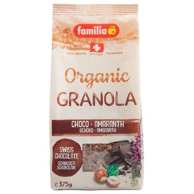 Familia Organic Granola Choco Amaranth 375G.