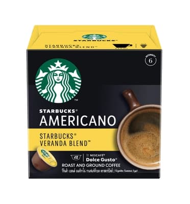 สตาร์บัคส์ วีรีนด้าเบลนด์ กาแฟอเมริกาโน่ชนิดแคปซูล 8.5ก. 12 แคปซูล