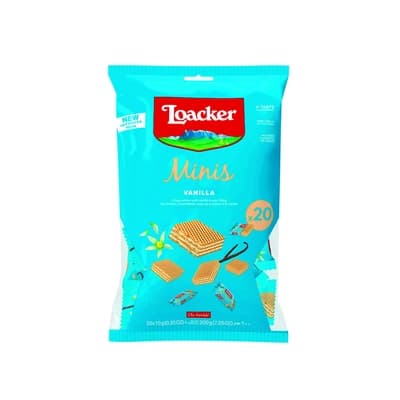 Loacker Mini Cream Vanilla Wafer 200G.