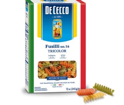 De Cecco Fusilli Tricolore 34, 500G