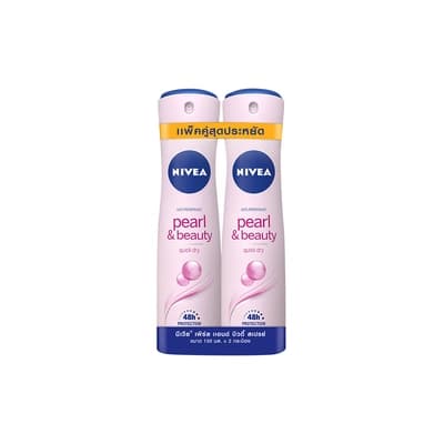 นีเวีย สเปรย์ระงับกลิ่นกายเพิร์ลแอนด์บิวตี้ 150มล. แพ็ค 2