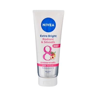 นีเวีย เอ็กซ์ตร้า ไวท์ เรเดียนท์แอนด์สมูท บอดี้เซรั่ม SPF33 PA+++ 320 มล.