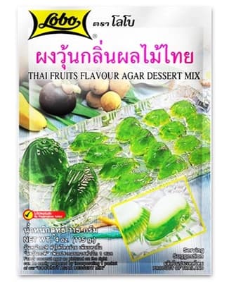 โลโบ ผงวุ้นกลิ่นผลไม้ 115G.