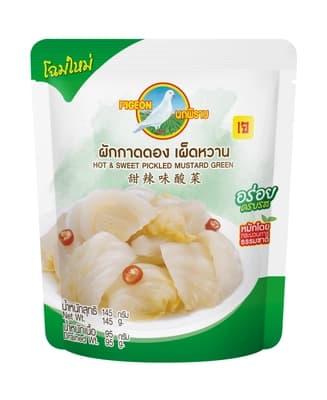 นกพิราบ ผักกาดดองเผ็ดหวาน 145ก.