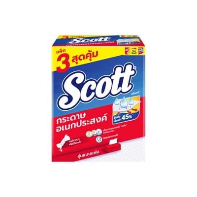 สก็อตต์ กระดาษอเนกประสงค์ 84แผ่น แพ็ค3