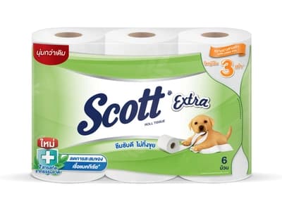 Scott Extra Roll Tissue Super Jumbo 6Rolls