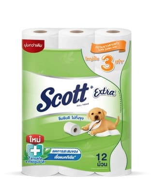 Scott Extra Roll Tissue Super Jumbo 12Rolls