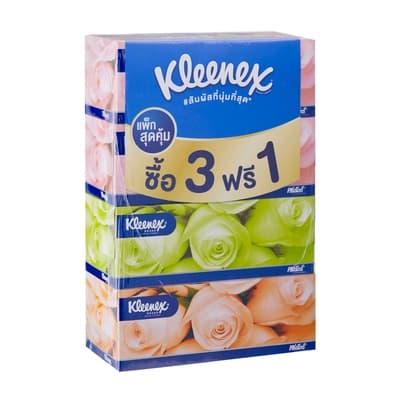 Kleenex Floral Box 135 Sheets Pack 3