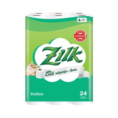 ซิลค์ กระดาษชำระคอตตอน 24ม้วน