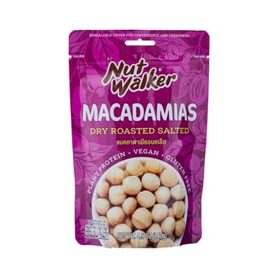 Nut Walker Macadamias Dry Roasted Salted 150G.