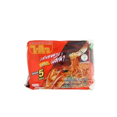 ไวไว บะหมี่รสหอยลายผัดฉ่า 60ก. แพ็ค 5