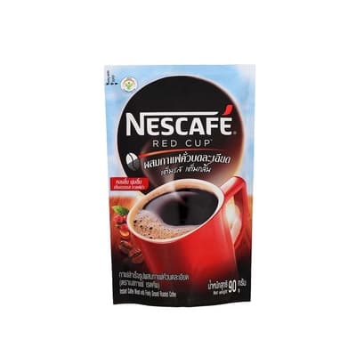 Nescafe Red Cup Instant Coffee Mixed with Finely Ground Roasted 90G.