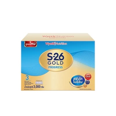 เอส-26 โปรเกรส โกลด์ นมผงรสจืด 3000ก.