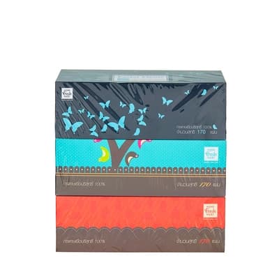 Home Fresh Mart Facial Tissue 170 Sheets Pack 3