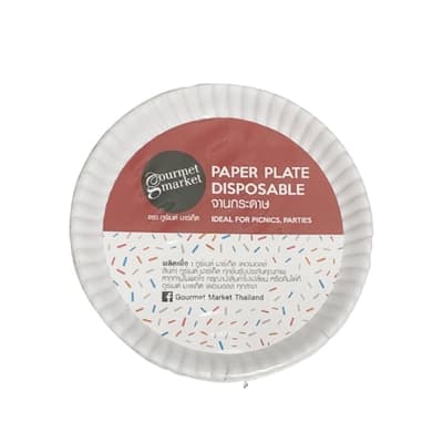Gourmet Market Paper Plate 9"X25P