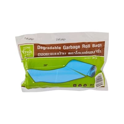 GM.ถุงขยะแบบม้วนสีฟ้า24"X28" 25'S