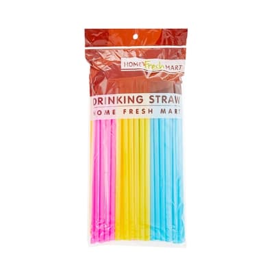 Home Fresh Mart Drinking Straw (Color) 24CM. 80PCS.