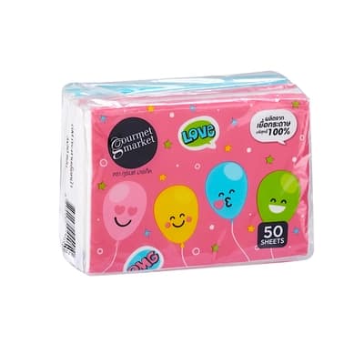 Gourmet Market Soft Pack Tissue 50'S