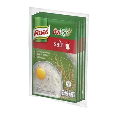 คนอร์ โจ๊กกึ่งสำเร็จรูปรสไก่ 4X35ก.