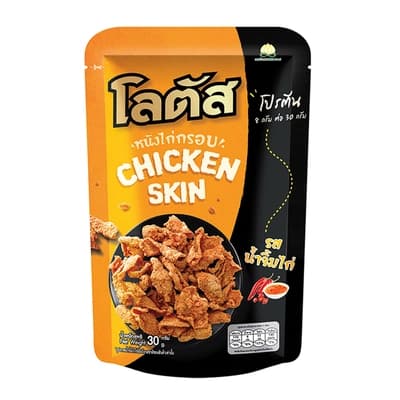 โลตัสหนังไก่กรอบ รสน้ำจิ้มไก่ 30ก