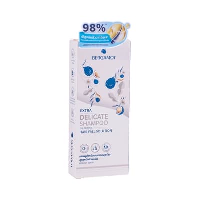 Bergamot Extra Delicate For Thin Hair or Oily Scalp Shampoo 200ML.