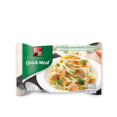 S&P Quick Meal Spaghetti Salmon and Pesto Sauce 240G.