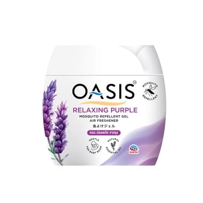 Oasis Mosquito Repellent Gel Relaxing Purple Scent 180G.