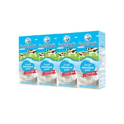 Chokchai Farm Cow Milk Low Fat 200ML. Pack 4