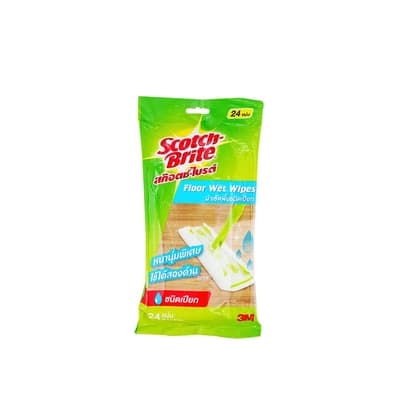 Scotch Brite Floor Wet Wipes Pack 24Sheets