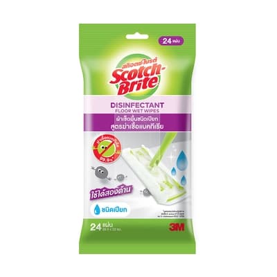 3M Scotch Brite Disinfectant Floor Wet Wipe