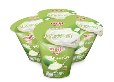 Meiji Yoghurt Nata De Coconut 135G. Pack 4