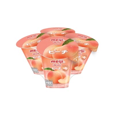 Meiji Peach Flavoured Yoghurt 135G.*4
