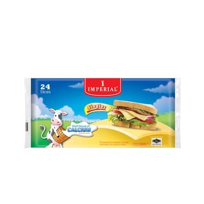 Imperial  Cheddar Cheese 24Slices 500G.