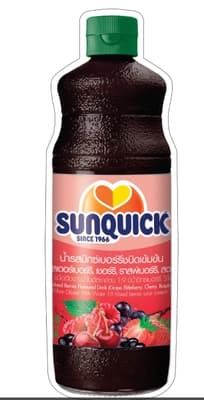 ซันควิก น้ำมิกซ์เบอร์รี่เข้มข้น 840มล.