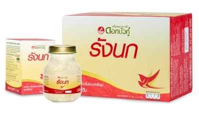 ดอกบัวคู่ รังนกสูตรดั้งเดิม 75มล.