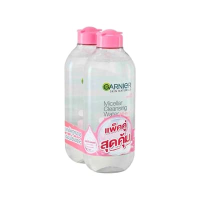 GANIER SKIN NATURALS MICELLAR CLEANSING WATER ALL-IN-1 400ML TWIN PACK