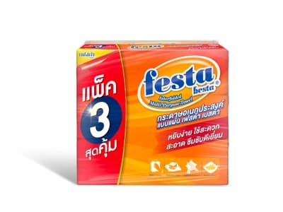 Fasta Muti Purpose Tissue 90 Sheets Pack 3